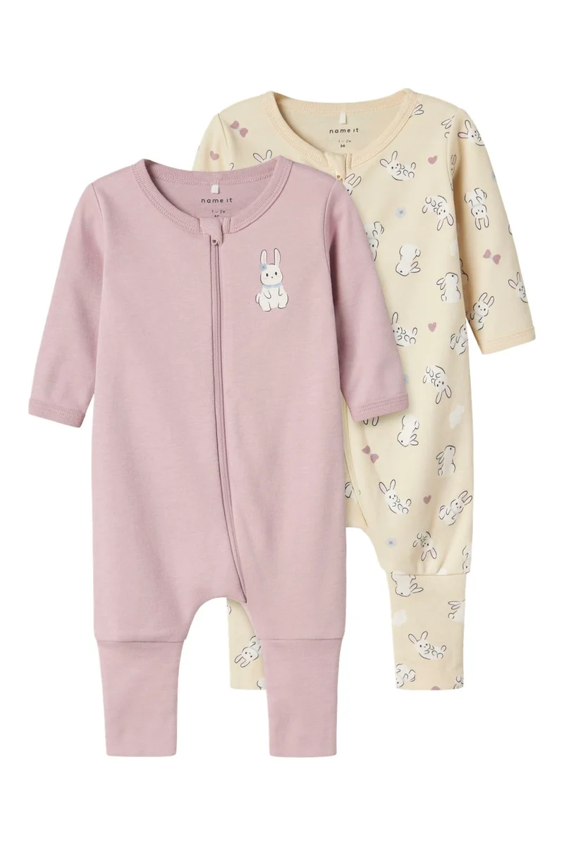 Name It - Nbfnightsuit Zip Ff Sand Rabbit - 4737157 Summer Sand