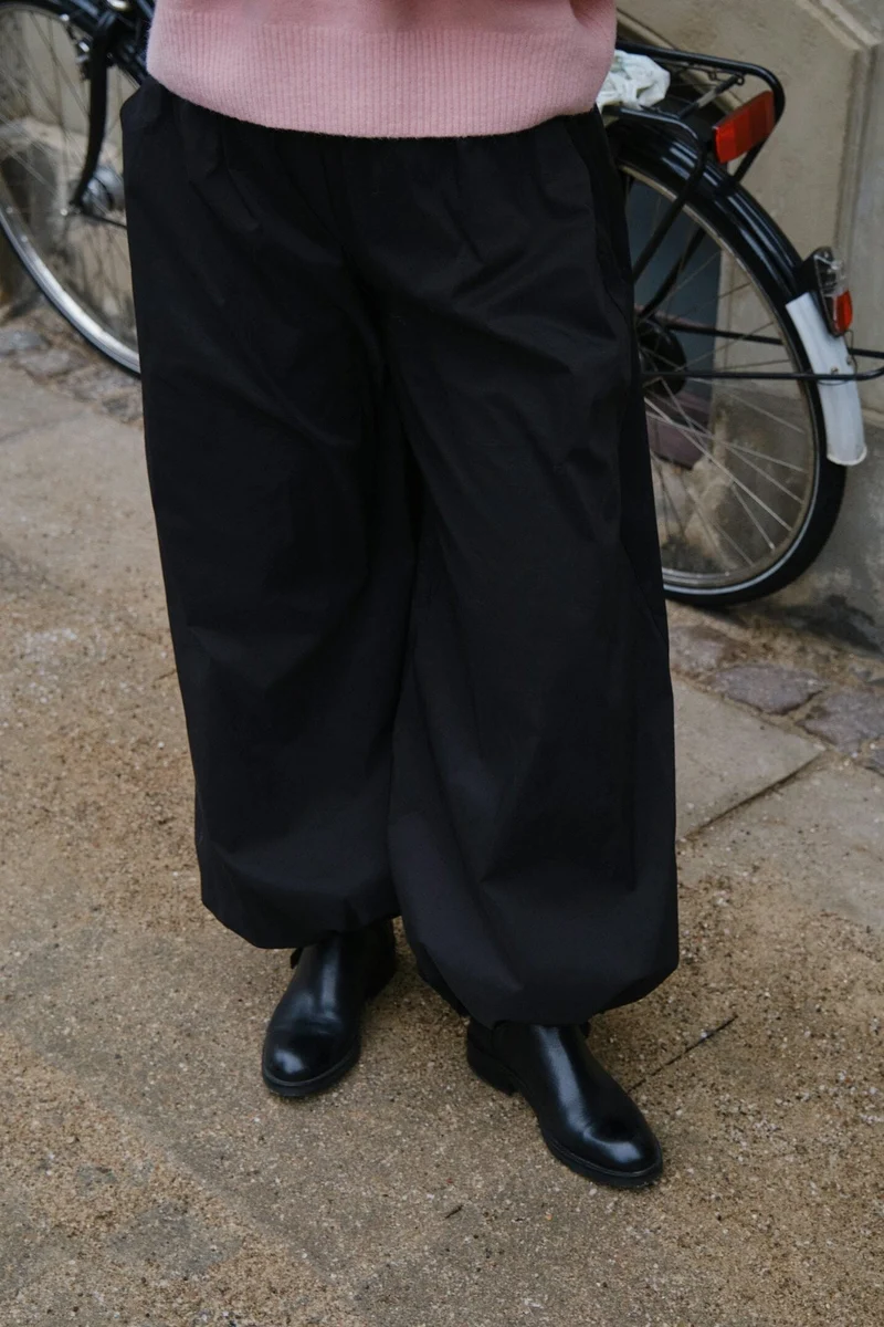 Neo Noir - Roxane Balloon Poplin Pants 167403 - 100 - Black