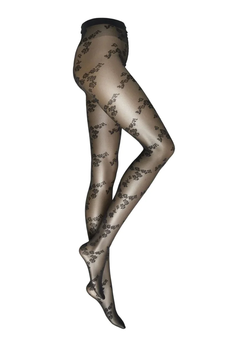 Wolford - Floret Tights17657 - 7005 Black