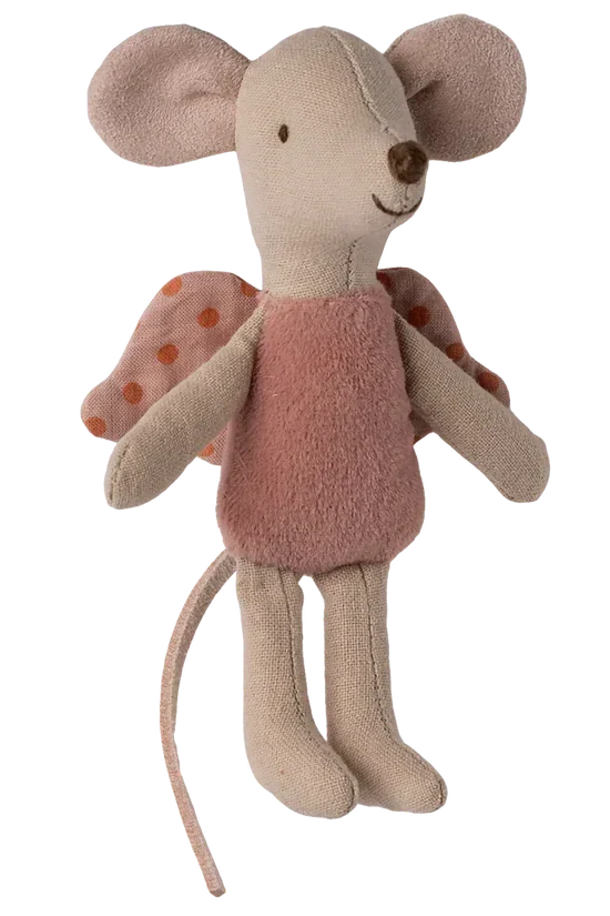Maileg - Fe Mus, Little - Rosa - Littlesister/Brother - 17-5106-02