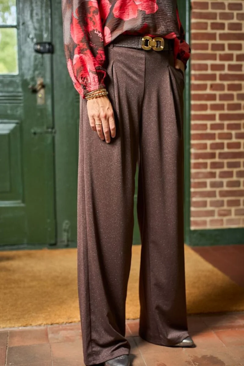 Black Colour - Bctoni Pleated Pant 41020 - Coffee
