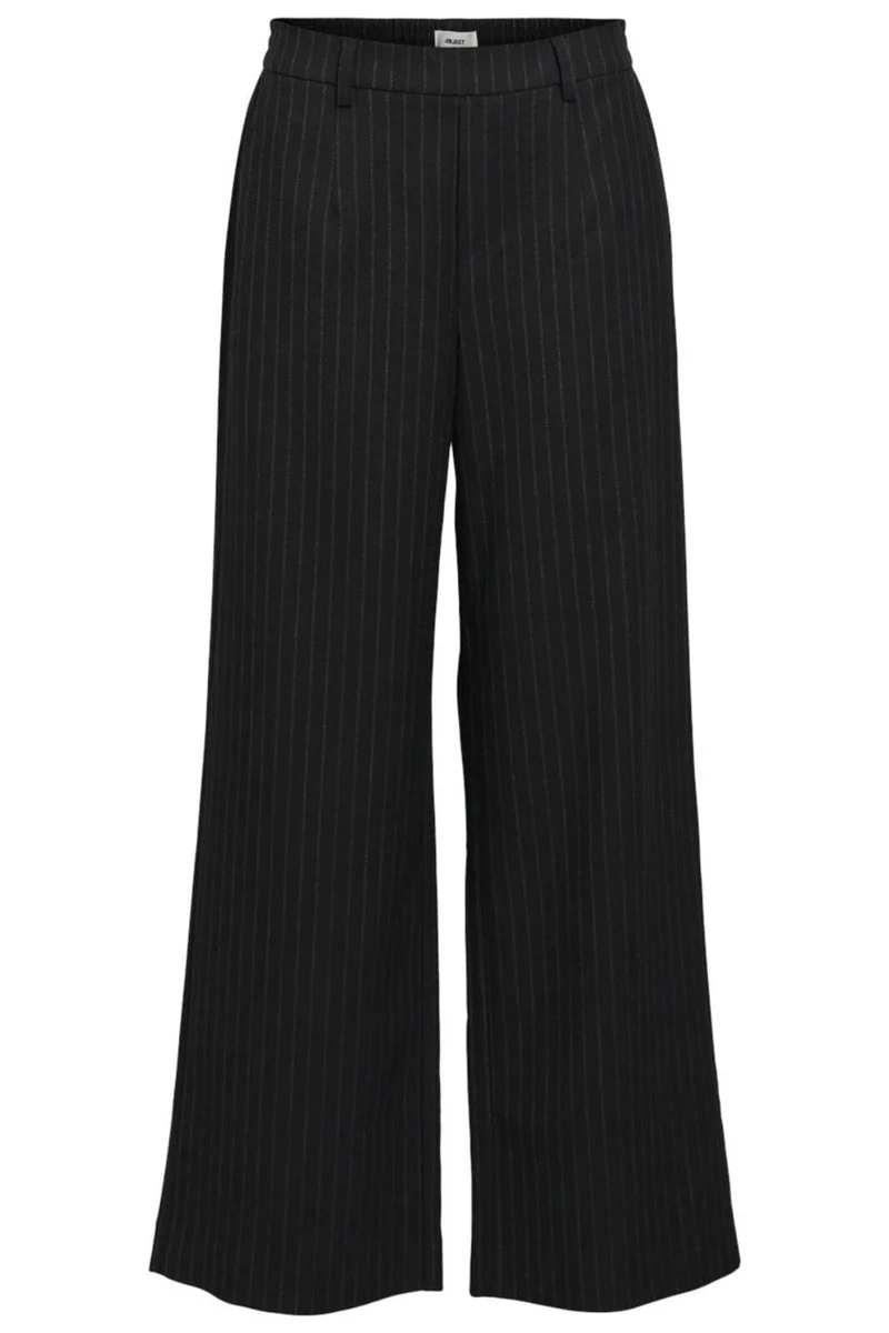 Object - Objlisa Wide Pant - 4535459 Black Grey
