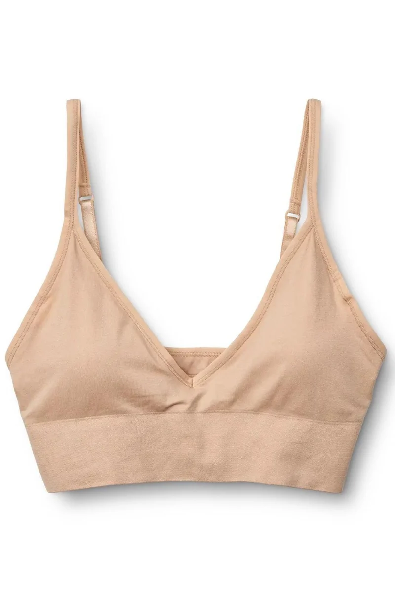 Molly&My Wardrobe - Luise Bra Top Narrow Strap W. Padding - Nude