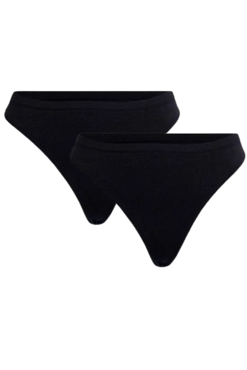 Soft basic - Soffi string 2 pak - black