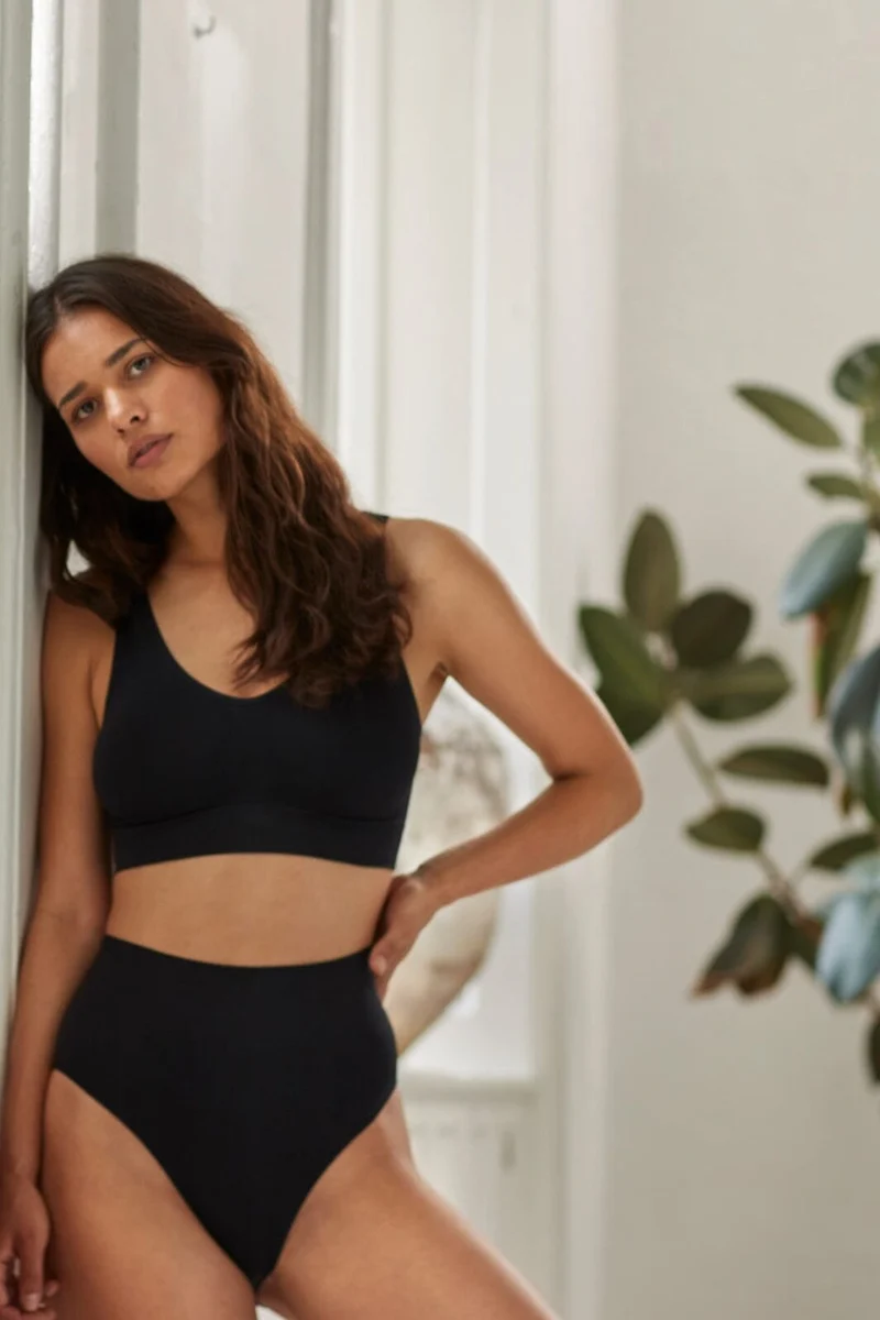 Soft basic - Haily High brief 2 pak - black