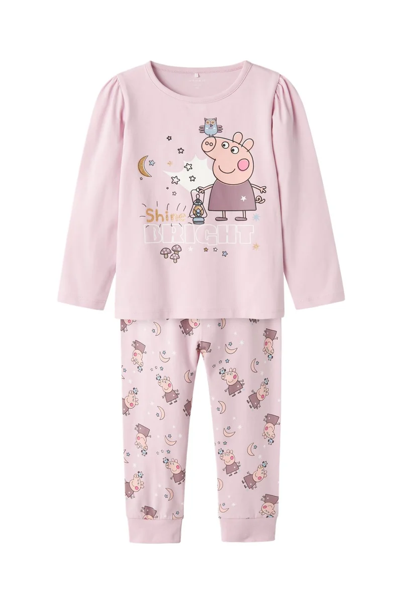 Name It - Nmfdyris Peppa Ls Nightset - 4672080 Winsome Orchid