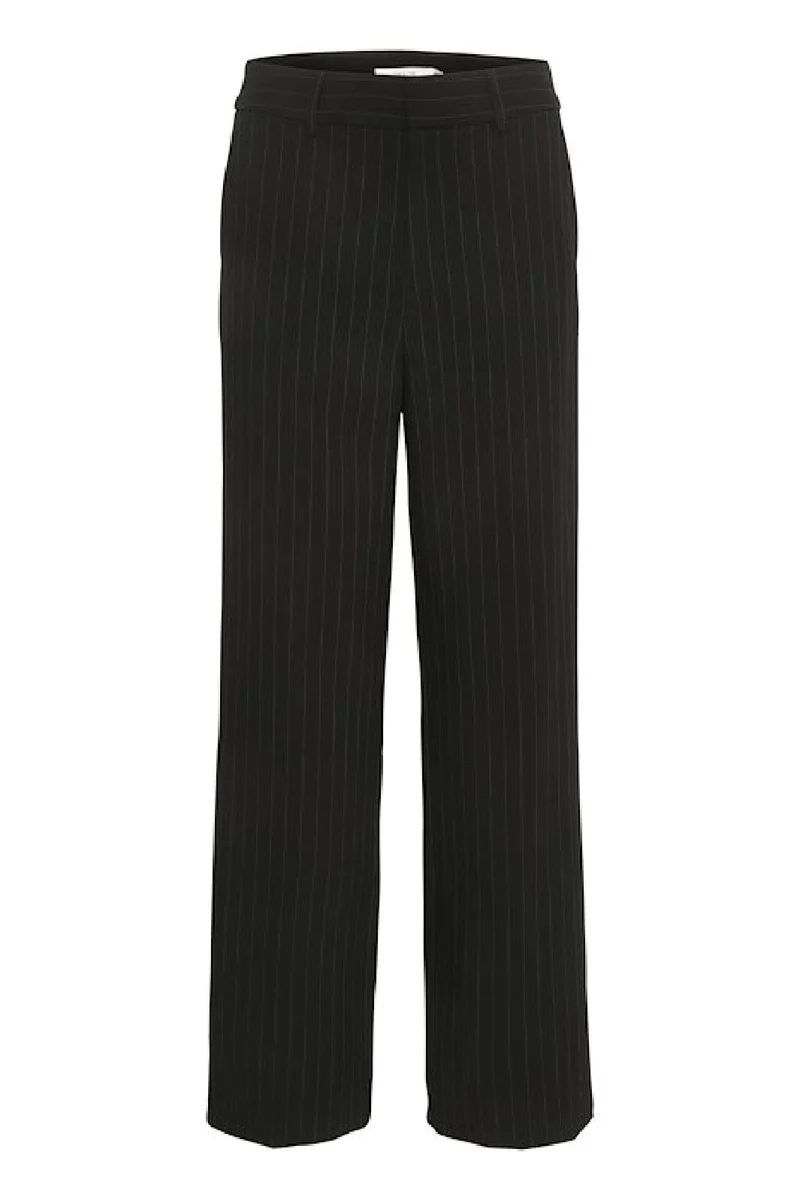 Gestuz - JoelleGZ pinstripe MW pants NOOS - black pinstripe