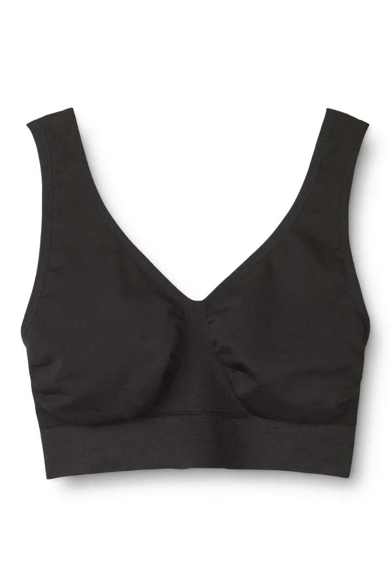 Molly&My Wardrobe - Luise Bra Top, Wide Straps 1010 - Black