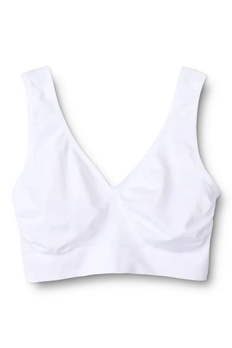 Molly&My Wardrobe - Luise Bra Top, Wide Straps 1010 - White