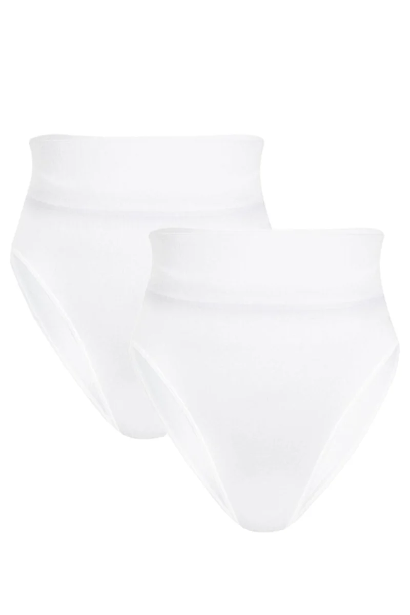 Soft basic - Soffi High brief 2 pak - white