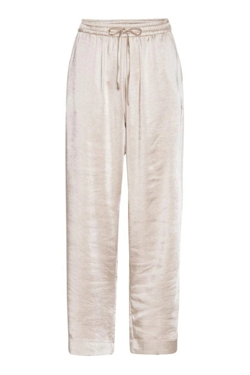 Karmamia - Garcia Pants - Antique White Rich Satin