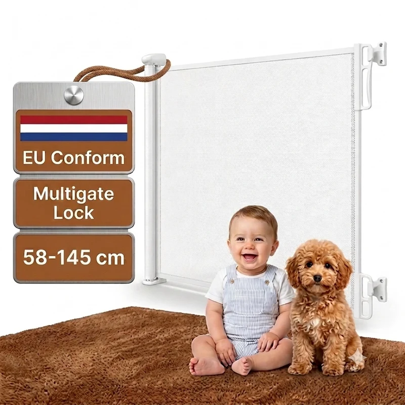 Twinky Roll-up Stair Gate - White