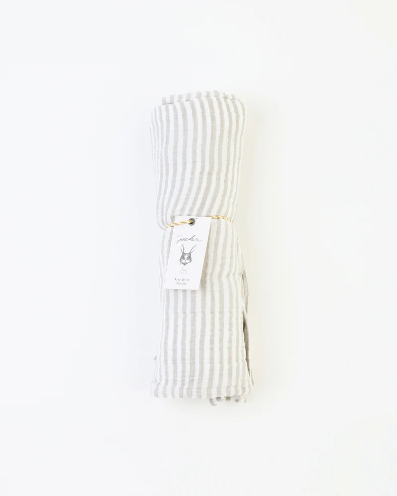 Grey Stripe Swaddle