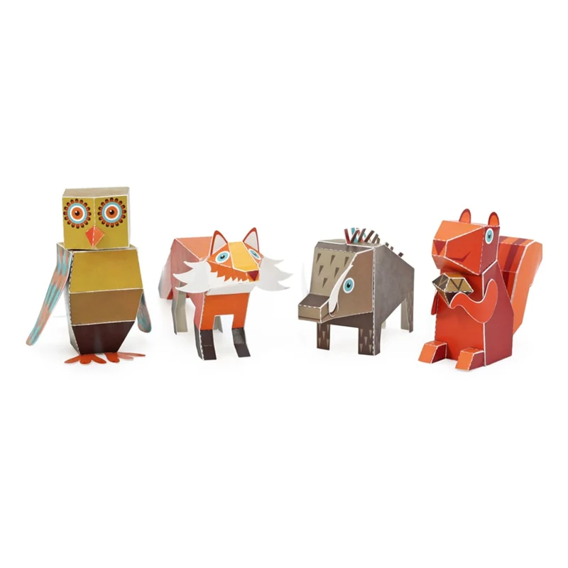 Pappersfigurer - Skogsdjur