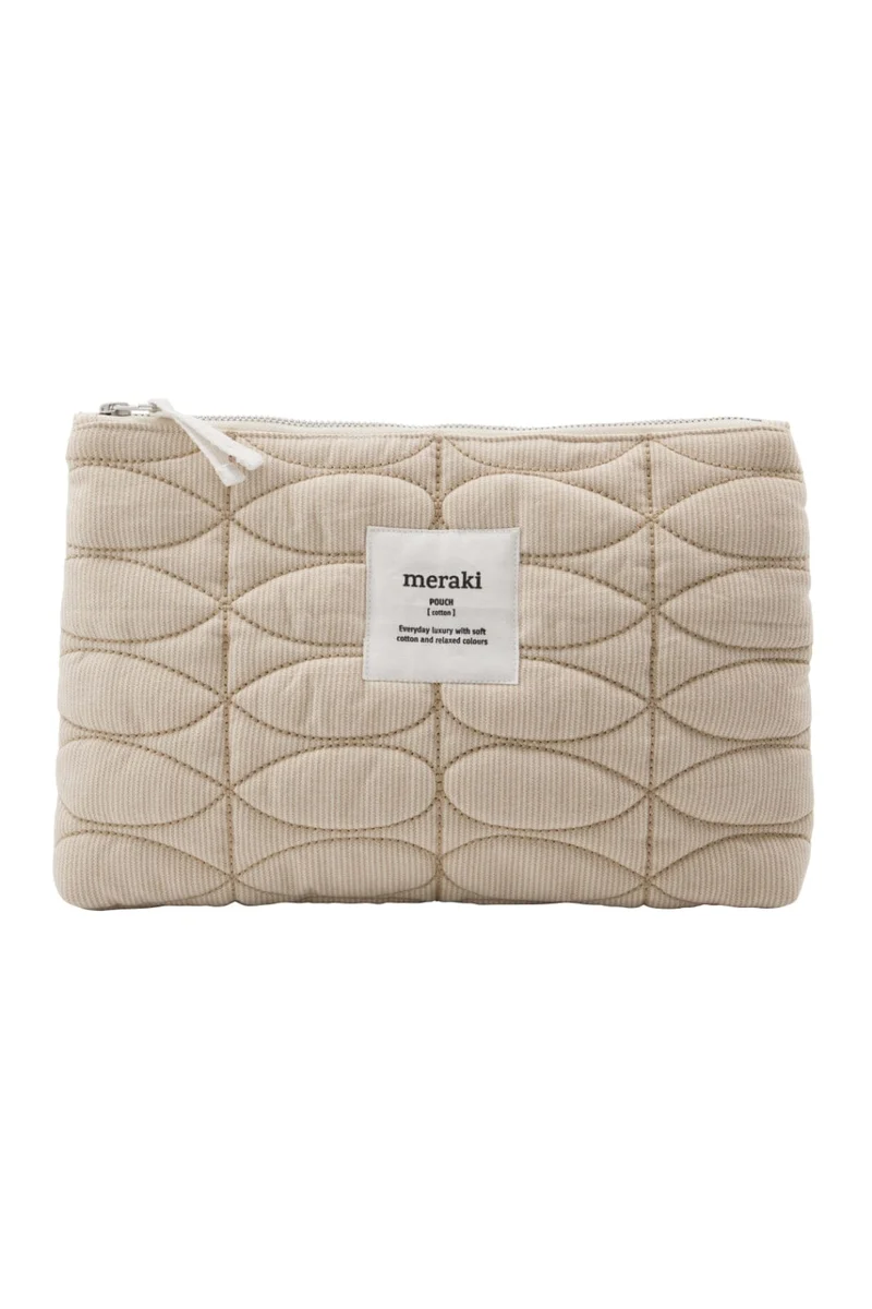 Meraki - Makeup pung, Mentha, Off white/safari - l: 30 cm, w: 3.5 cm, h: 20 cm