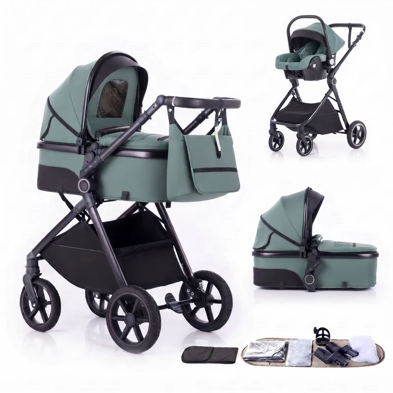 Twinky 4-in-1 Stroller - Platinum Black