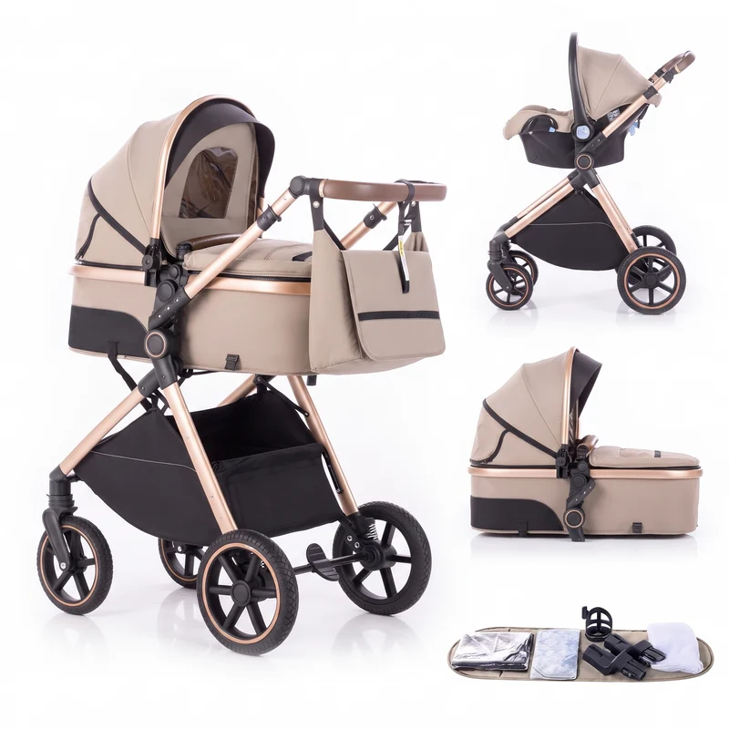 Twinky 4-in-1 Stroller - Beige Brown