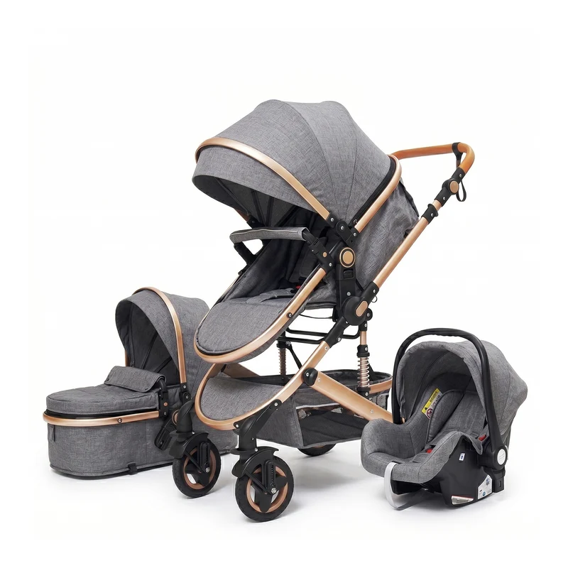 Twinky All-in-1 Stroller Set - Grey Gold
