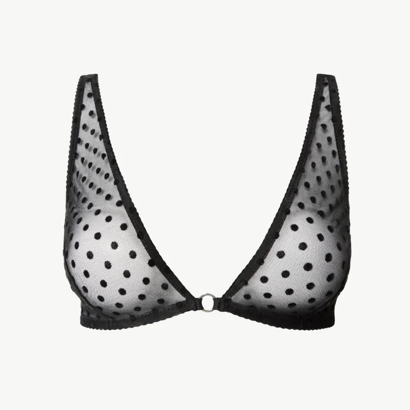 Understatement Mesh Plunge Bralette