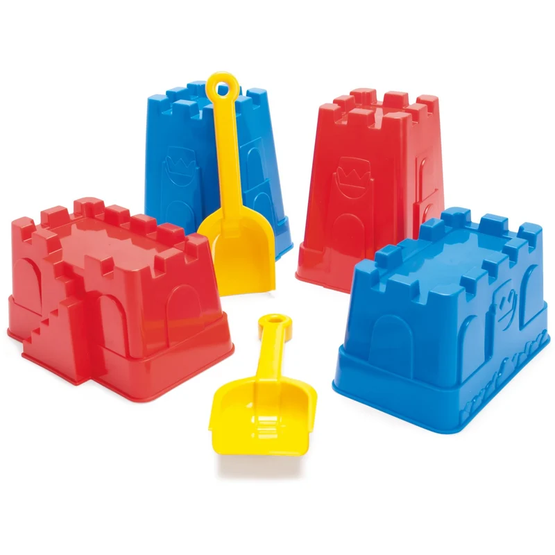Dantoy Sand Castle Moulds & Skuffe Sett Ctn.