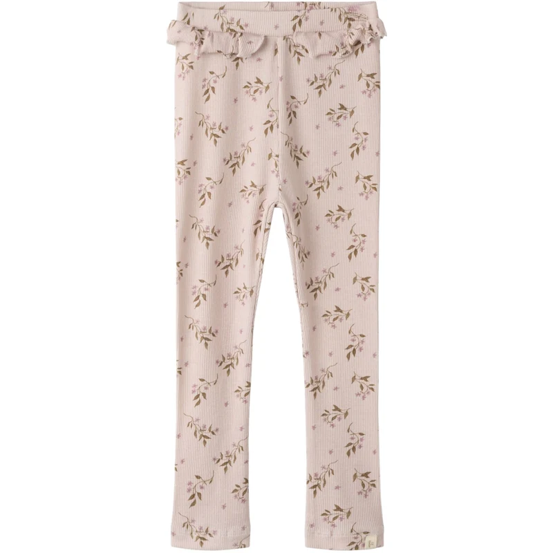 Lil'Atelier Hushed Violet Flowers Nmfgavo Efi Slim Leggings Lil Noos