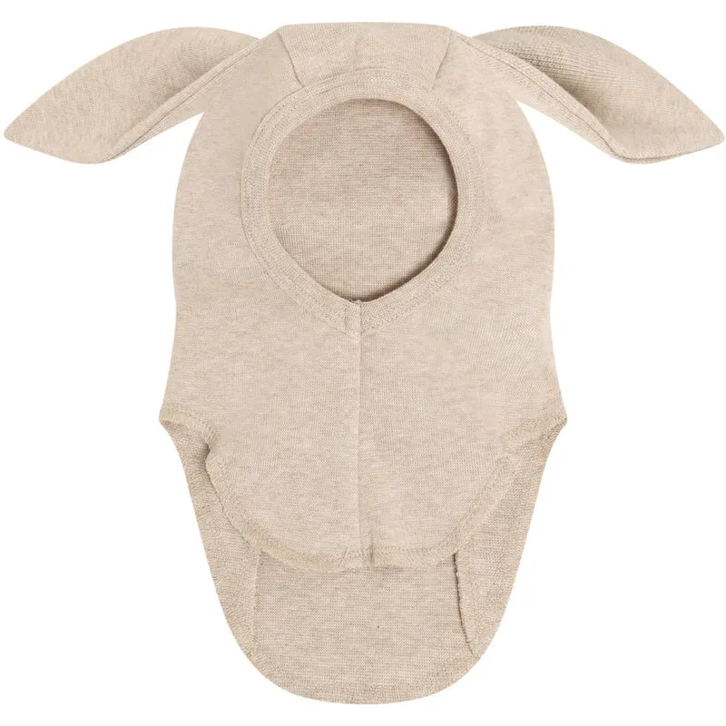 Huttelihut Camel Melange Elefantlue Ears Bomull Rib