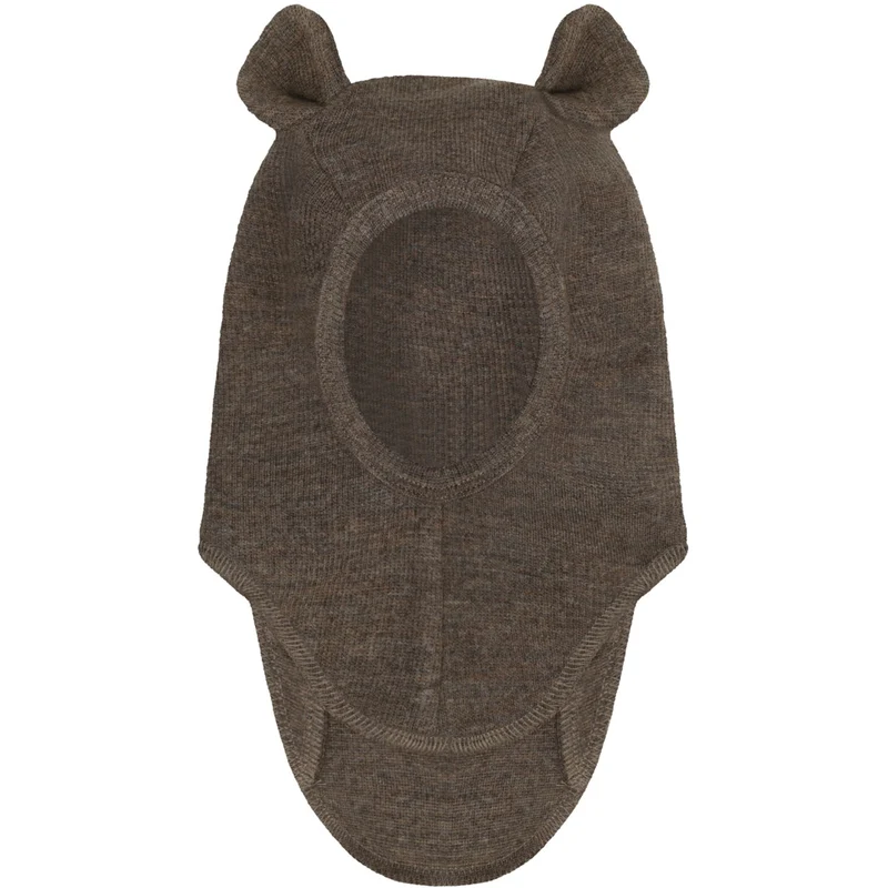 Huttelihut Brown Melange Elefantlue Ears Ull Rib