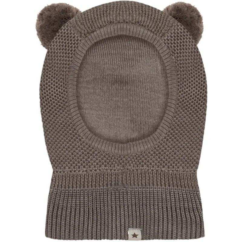 Huttelihut Cinder Melange Elefantlue Windstop Pompoms