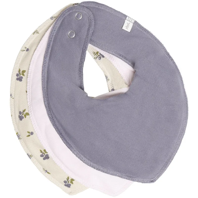 Pippi Blue Granite Bandana Smekke Girl -Aop (3-Pack)
