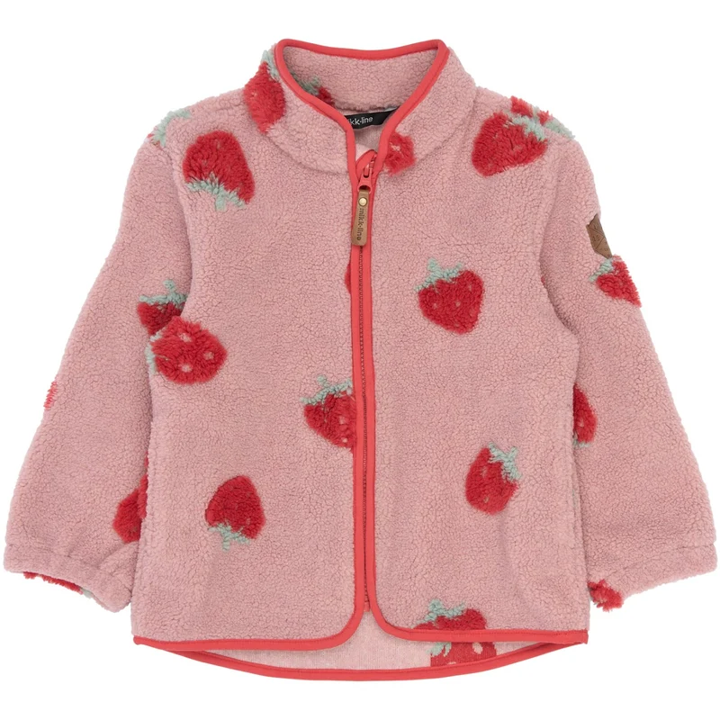 Mikk-Line Strawberry AOP Teddybjørn Jakke 3D