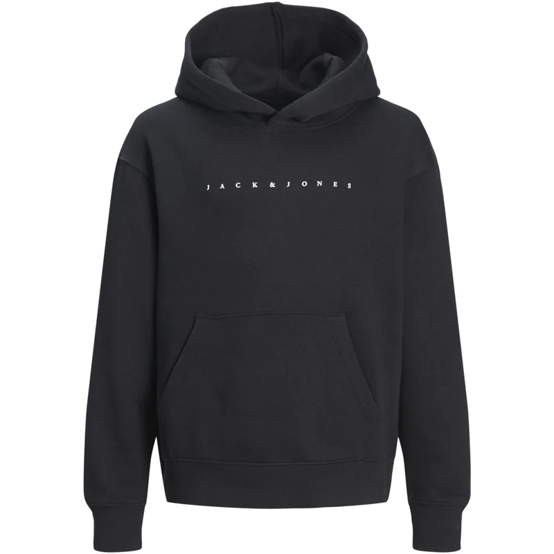 Jack & Jones Black Loose Jjestar Jj Sweat Hette Noos Jnr