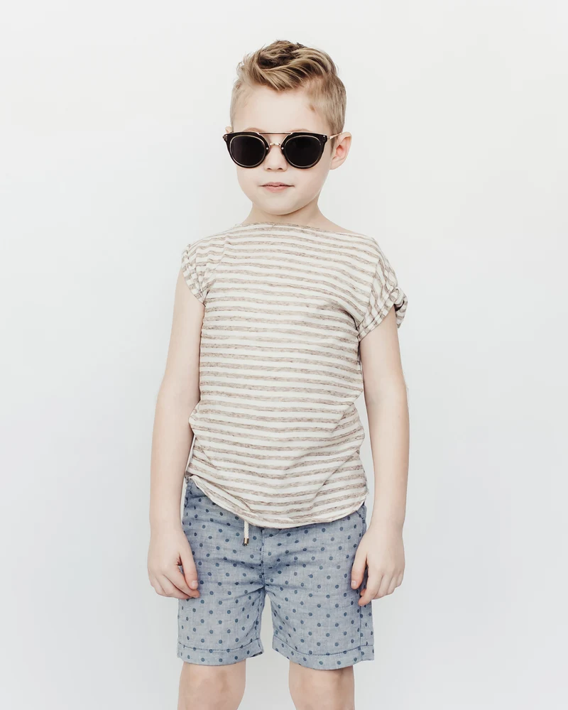 Classic Shorts in Blue Dot