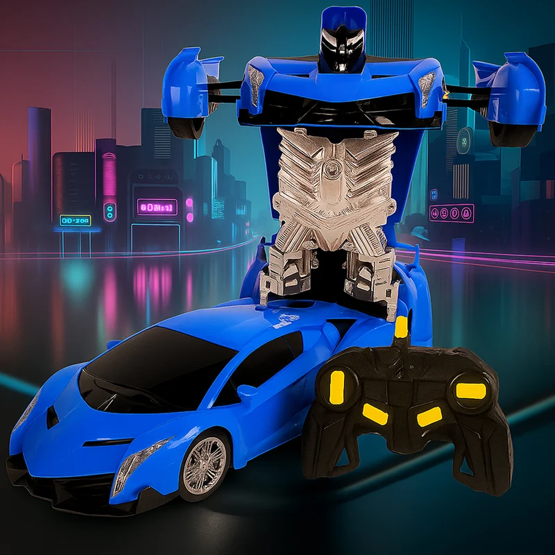 Fjärrstyrd Transformer Bil med Ljud- och Ljuseffekter