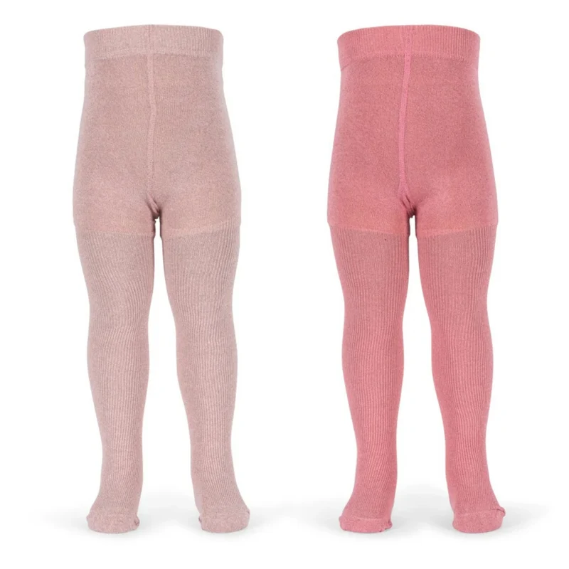 Glitter sokkabuksur, 2 pør, Rose