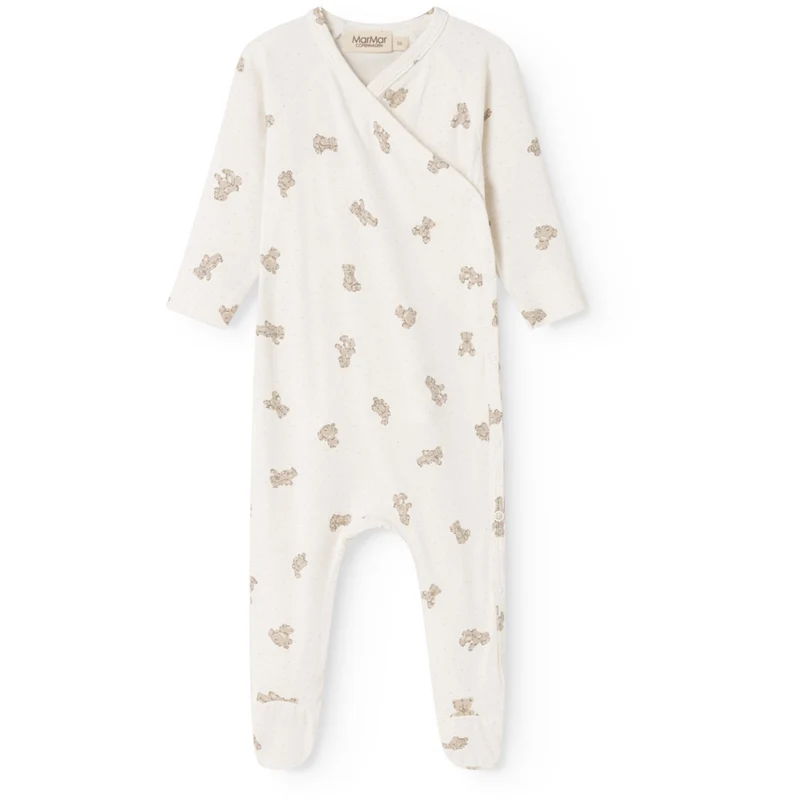 MarMar Modal Smooth Print Teddybears Rubello Heldrakt