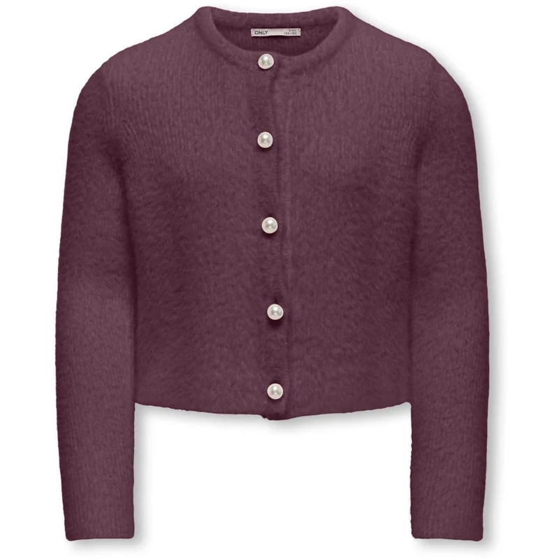 kids ONLY Mauve Wine Kogpiumo Petra Pearl O-Neck Bil Knt Noos