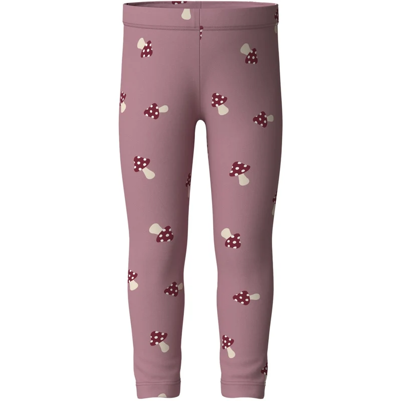 Name It Lilas Mushroom Nmfdavina Aop Swe Leggings Bru