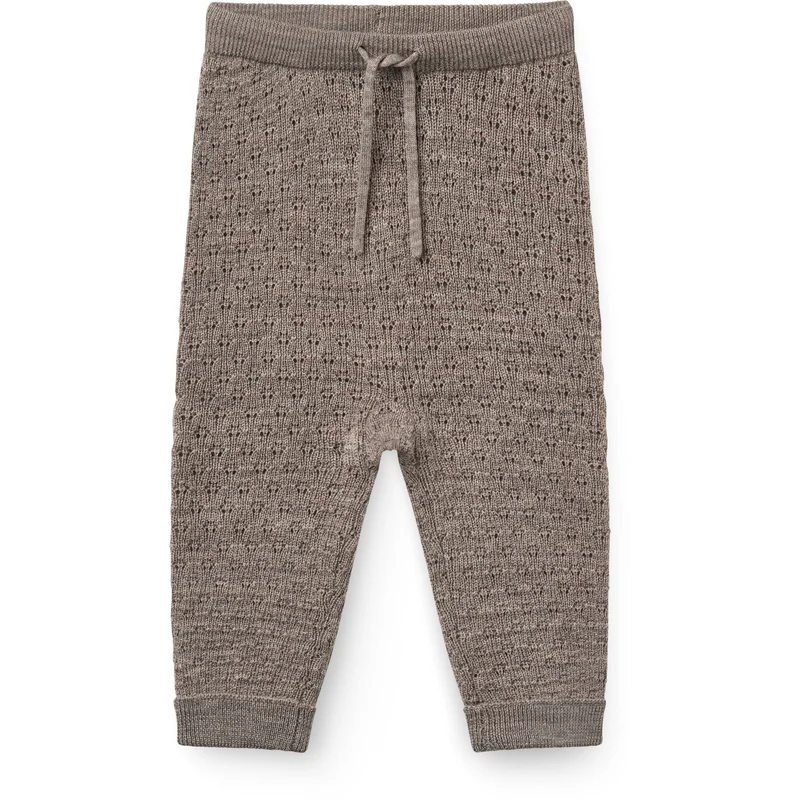 COPENHAGEN COLORS Natural Melange Merino Pattern Baby Leggings