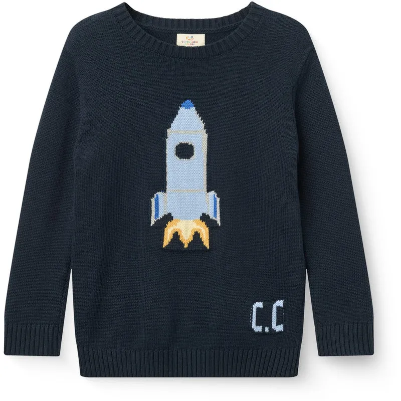 COPENHAGEN COLORS Navy Rocket Comb. Sweater M/ Icon