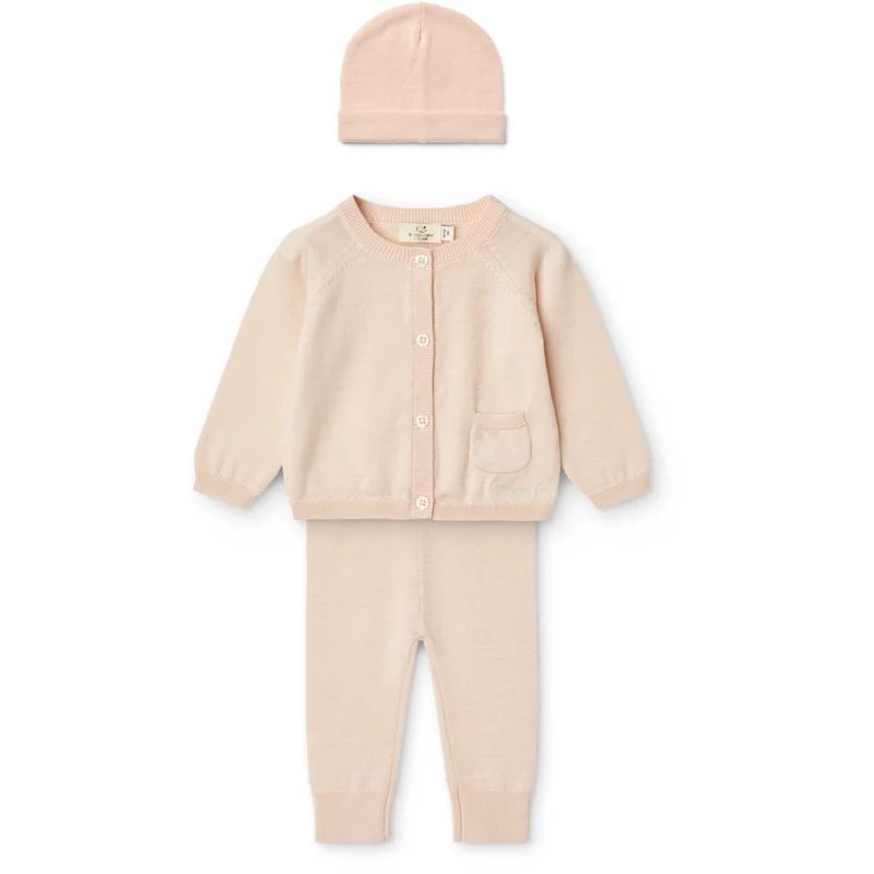 COPENHAGEN COLORS Soft Pink Classic Merino Baby Sett