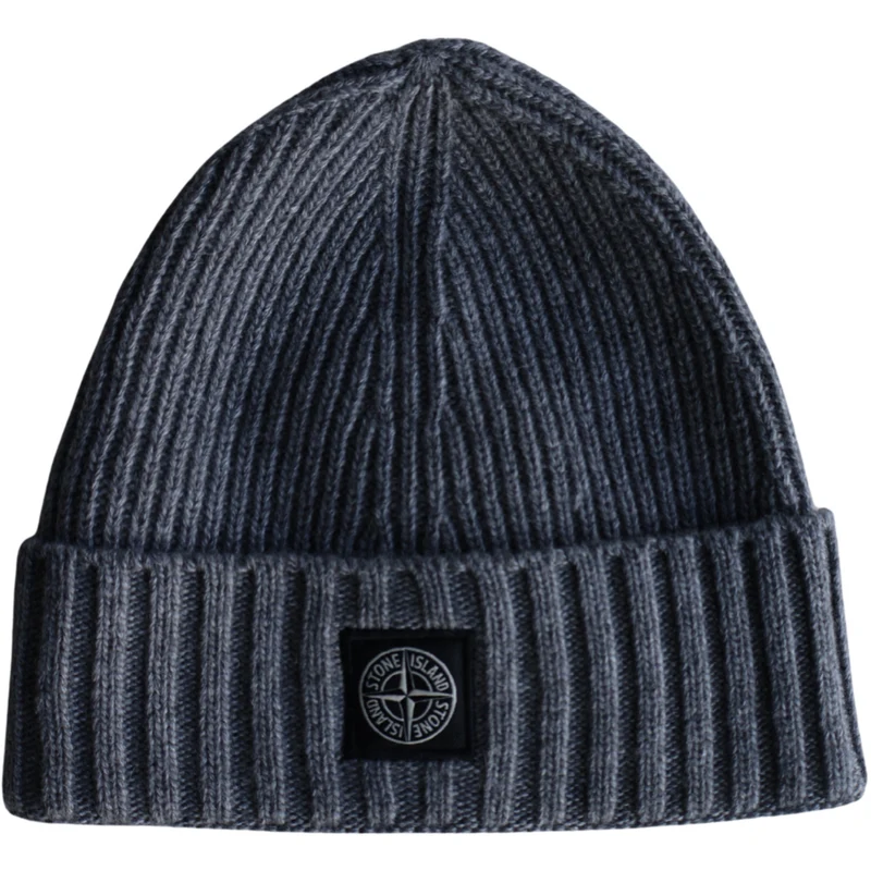 Stone Island Melange Dark Grey Beanie