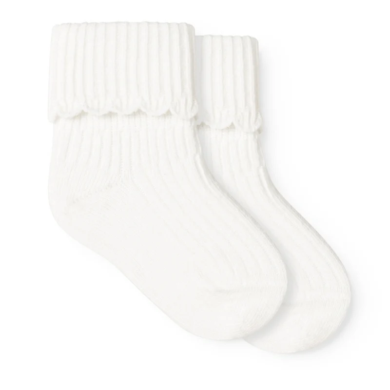 Smábarnasokkar, 2 pør, Gentle White