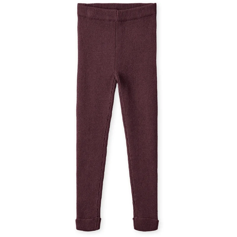 Fliink Burgendy Benna Rib Leggings
