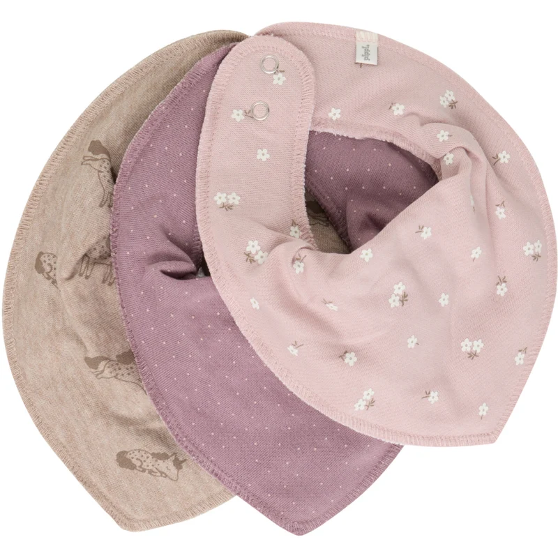 Pippi Elderberry Bandana Smekke Girl -Aop (3-Pack)