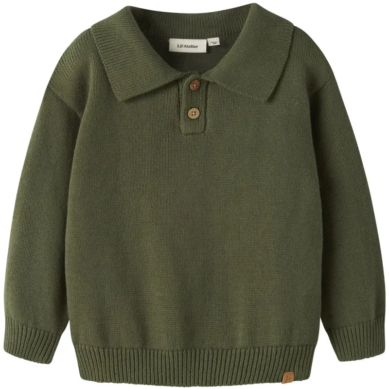 Lil'Atelier Cypress Nmmolo Ls Strikk Polo Lil
