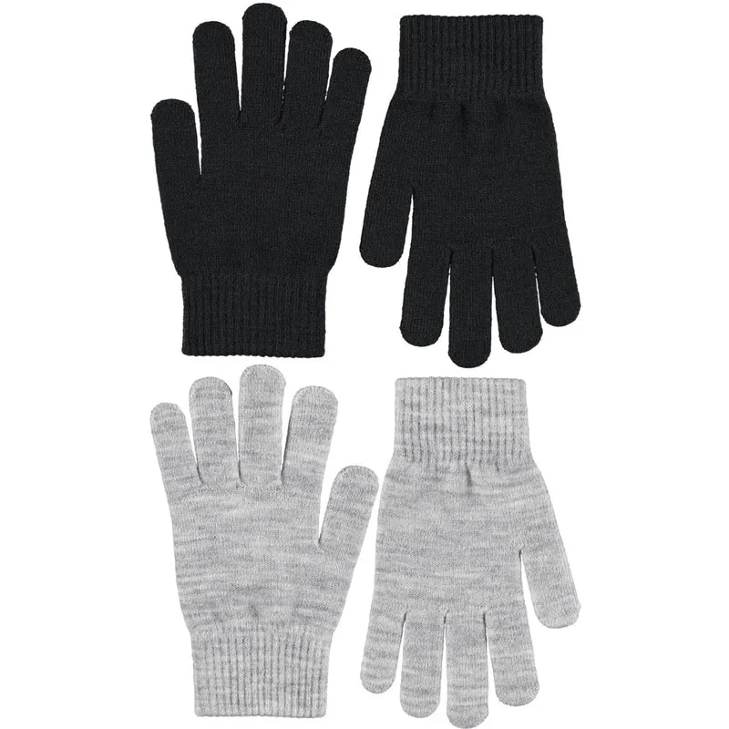 Molo Grey Melange Kiddy Ull Hansker