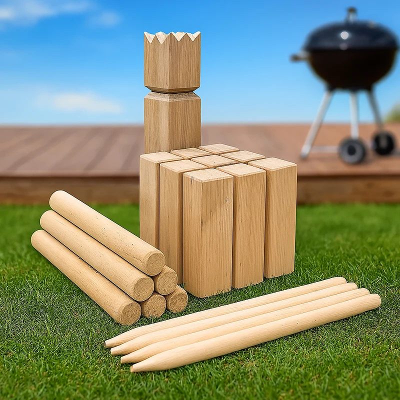 King Game Kubb i trä