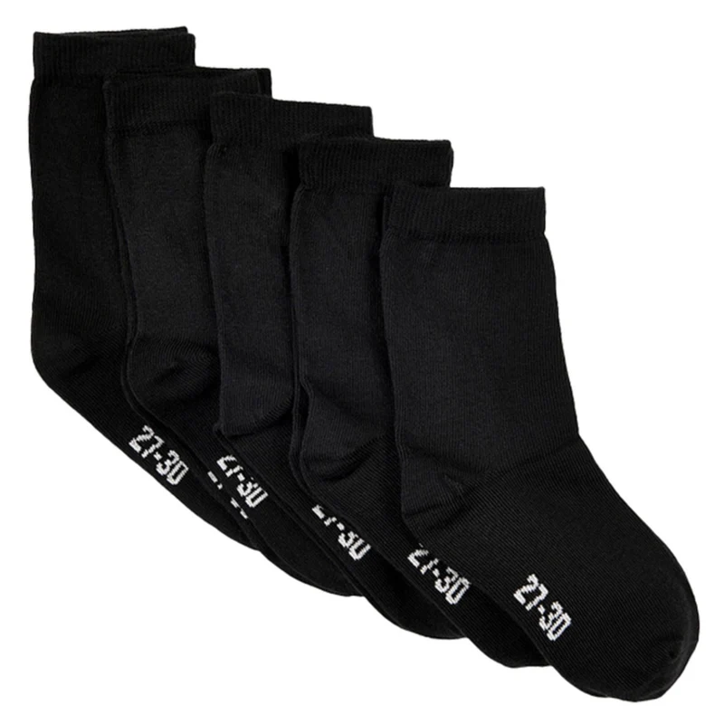 Sokkar, 5 pør, Black