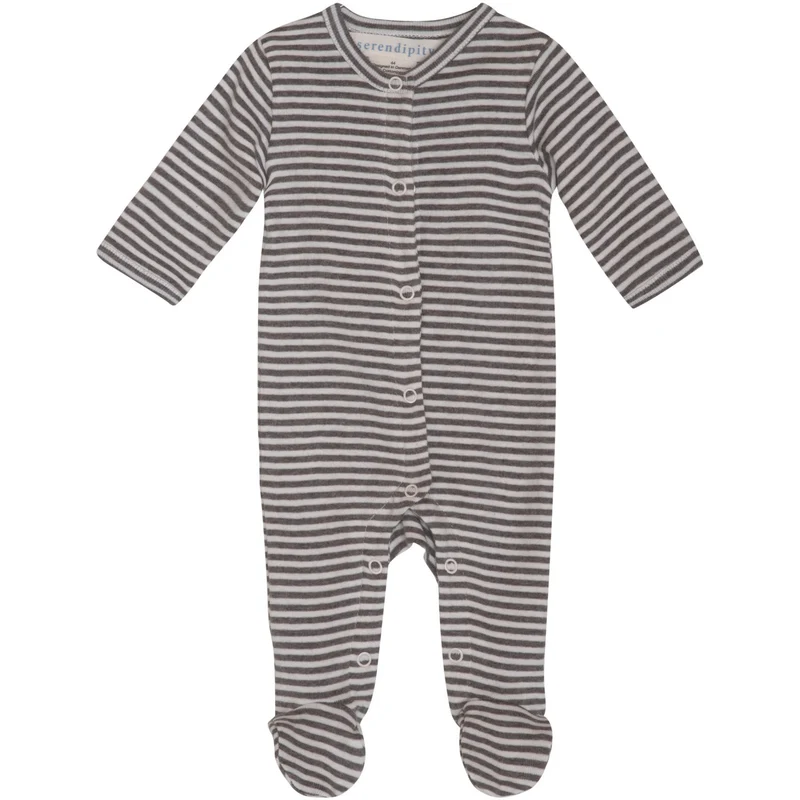 Serendipity Soil/Offwhite Newborn Stripe Drakt