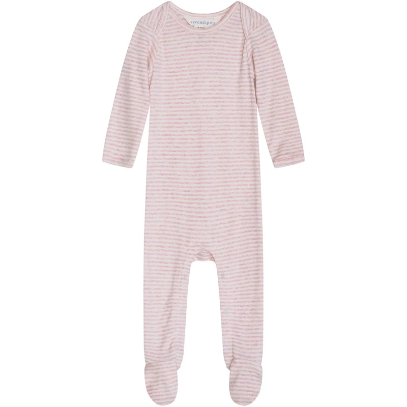 Serendipity Orchid/Offwhite Baby Drakt Stripe